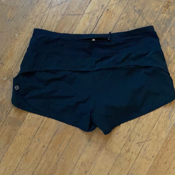 Great condition! Black running shorts from lululemon - Picture 3 of 4